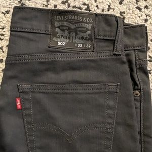 Levi's 502 mens light black jeans
